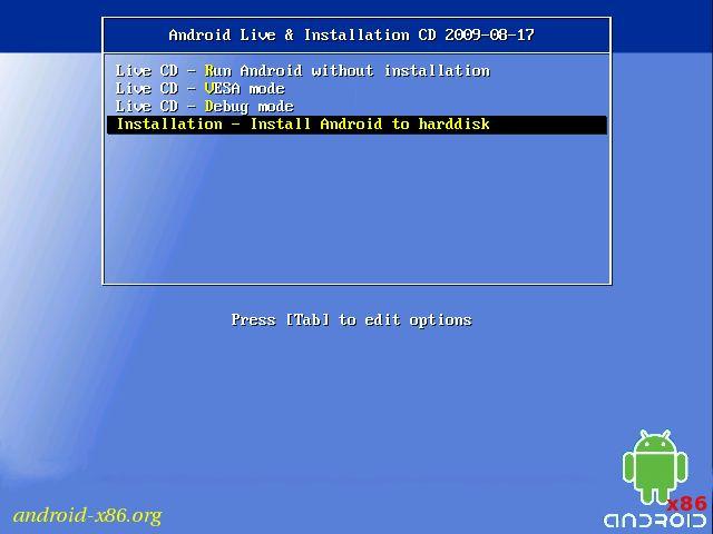 Install Boot Select