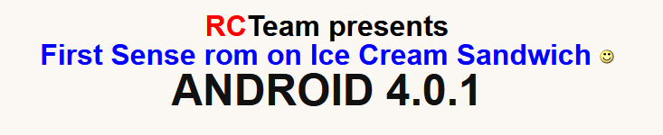 RCMix Ice Cream Sandwich Sense ROM