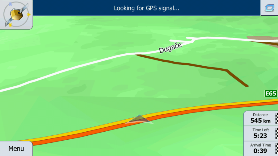 Pending GPS signal