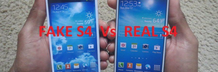 Samsung Galaxy S4 vs fake