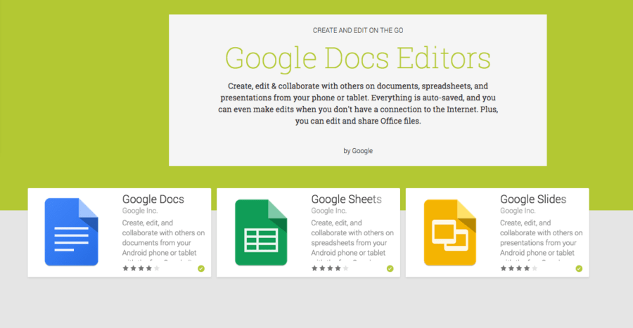 Google Docs Editors - Android Apps on Google Play