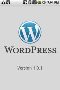 WordPress za Android - Start Screen WordPress za Android - Start Screen
