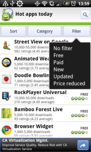 AppBrain fliter AppBrain fliter
