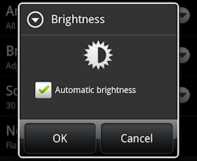automatic brightness