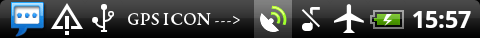gps icon notification bar