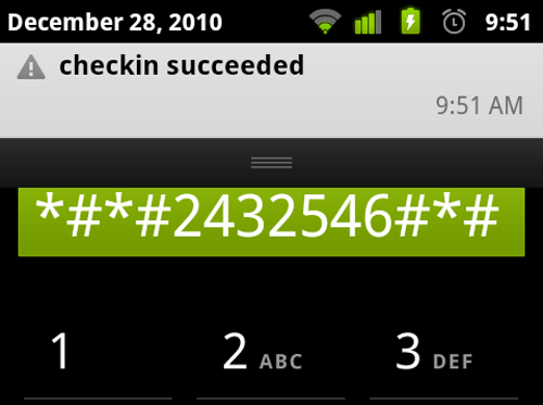 android checkin android checkin