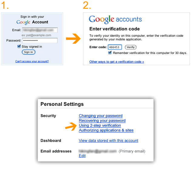 2 step verification