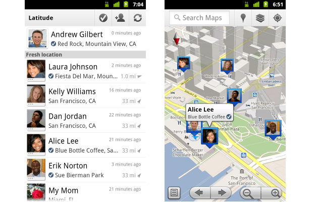 GMaps sa Latitude