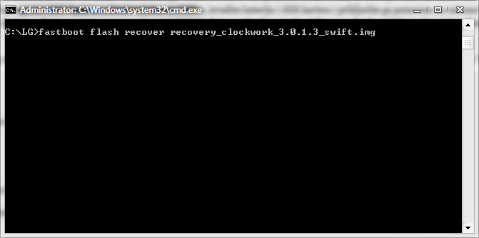 cmd fastboot