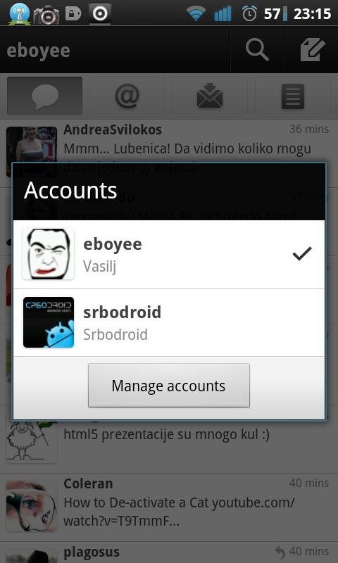 Twitter za Android