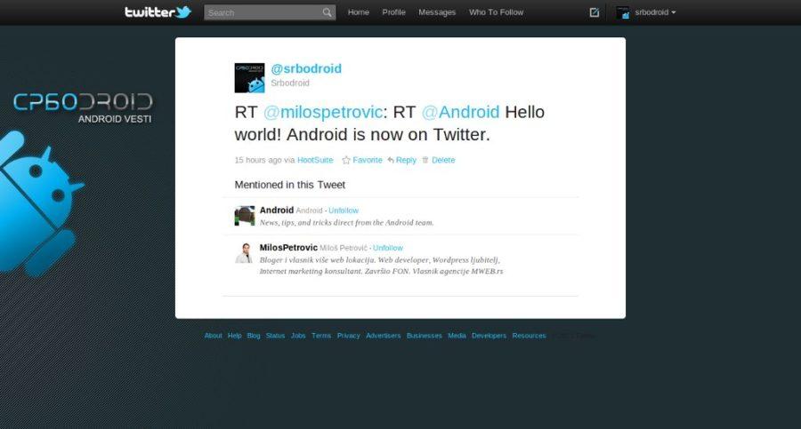 Twitter Srbodroid