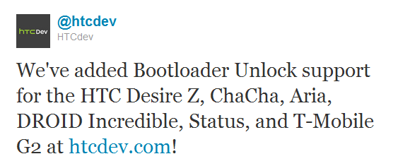 HTC bootloader unlock