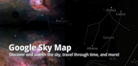 google sky map google sky map
