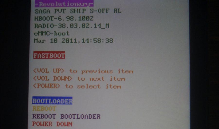 Desire S bootloader Desire S bootloader