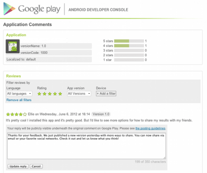 Google Play komentari Google Play komentari