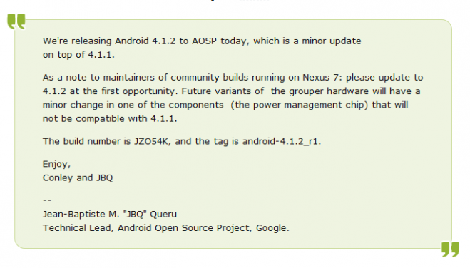 Android 4.1.2 Android 4.1.2