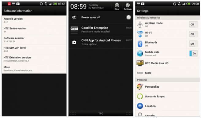 HTC One X Jelly Bean HTC One X Jelly Bean