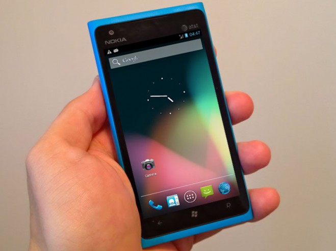 nokia lumia 900 running android 4.1