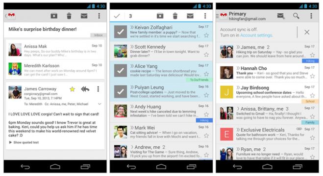 Gmail Update (Cards UI Conversaions)