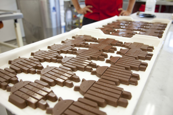 kitkat android roboti od čokolade