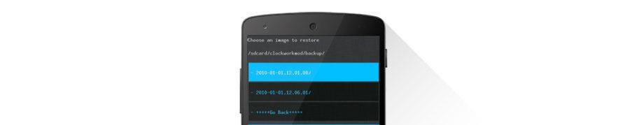 ClockWorkMod Restore