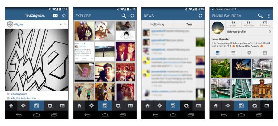 Flat Instagram Screenshots