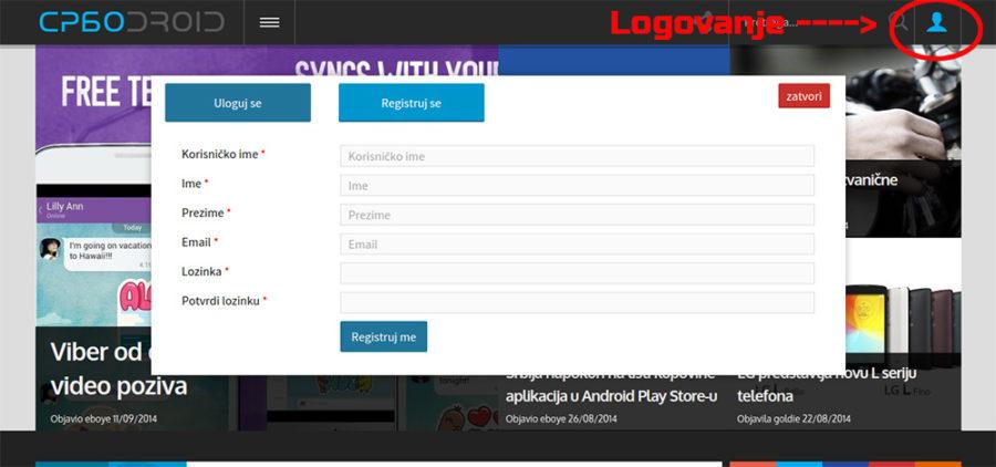 logovanje