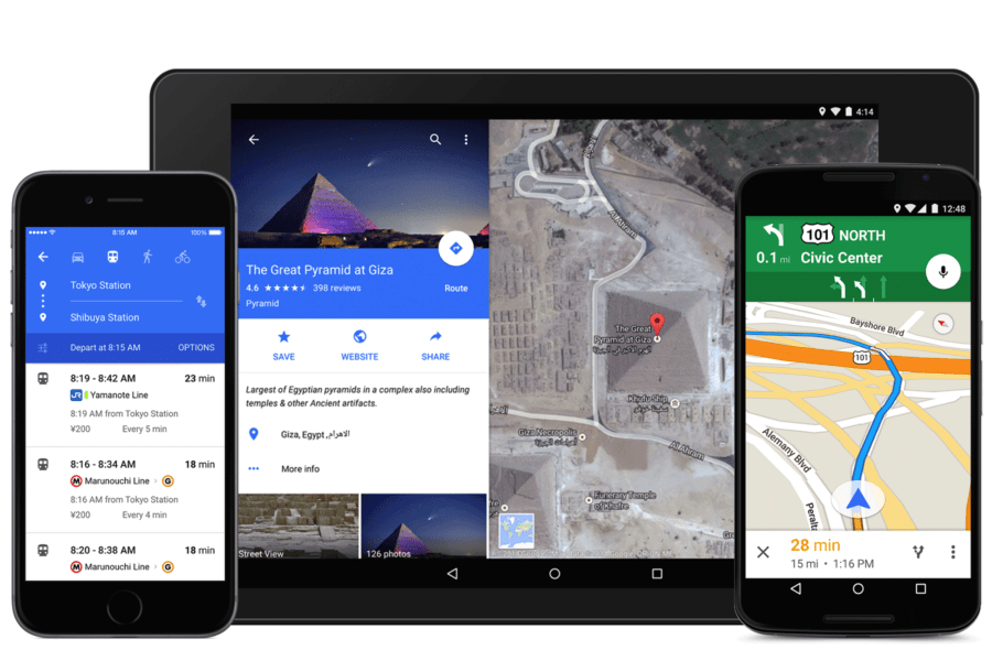 google maps material design 9.0