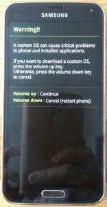samsung galaxy s5 upozorenje