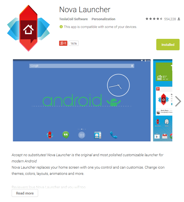 nova launcher