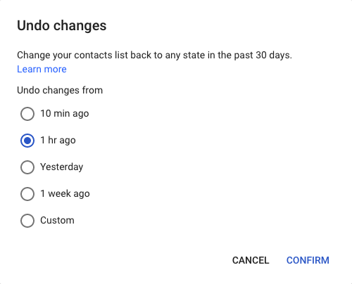 google kontakti vraćanje