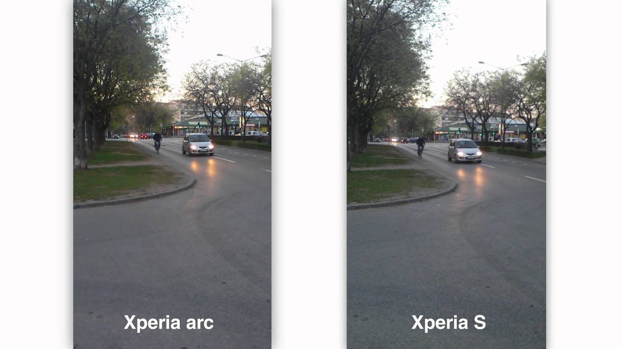 YouTube: Kamera na Xperia arc vs Xperia S