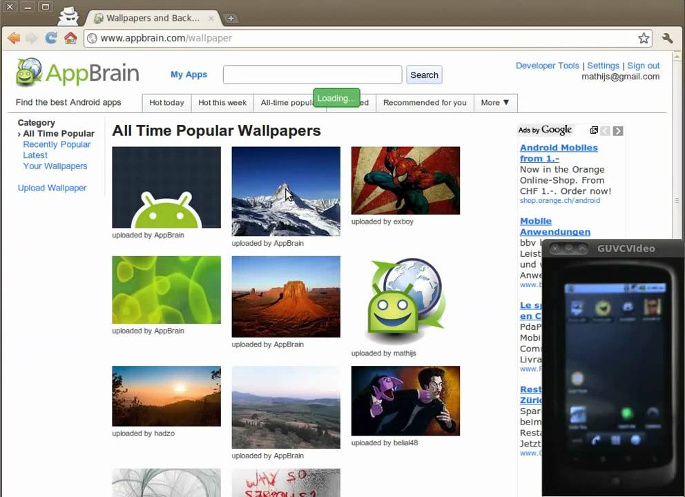 YouTube: AppBrain - 1 klik do pozadine