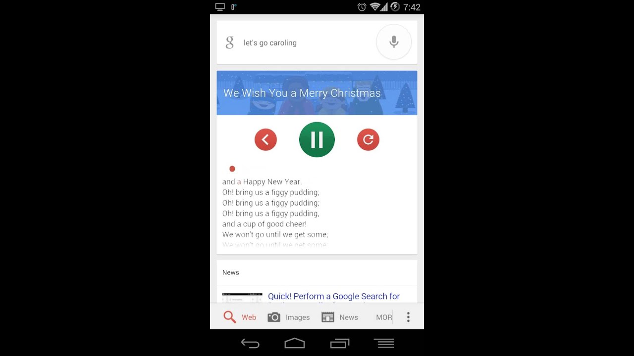 YouTube: Božićne karaoke u Google Now uskršnjem jajetu