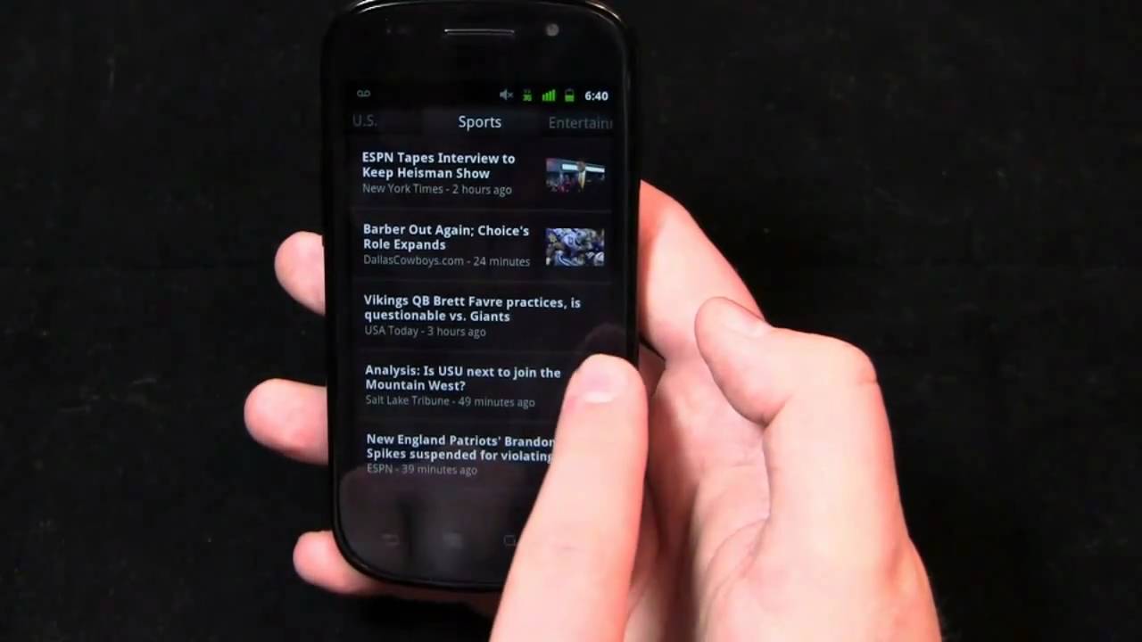 YouTube: [VIDEO] Nexus S + Gingerbread