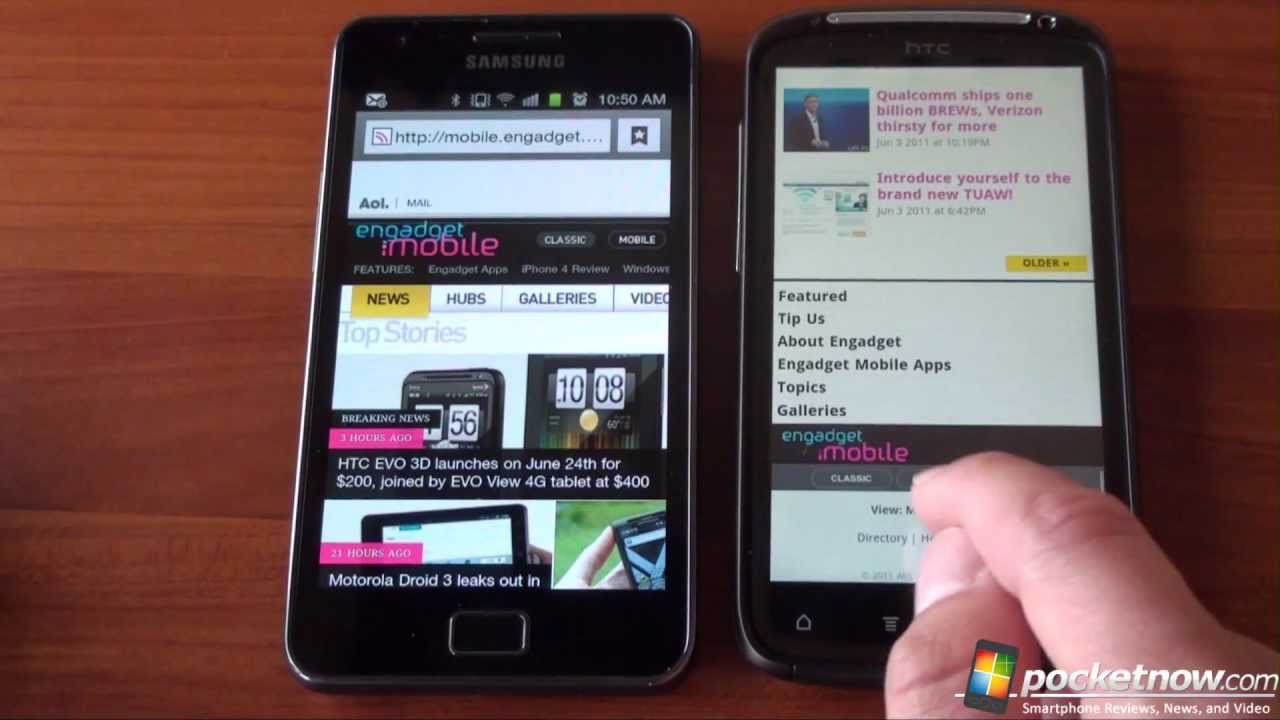 YouTube: [video] Samsung Galaxy S 2 vs. HTC Sensation
