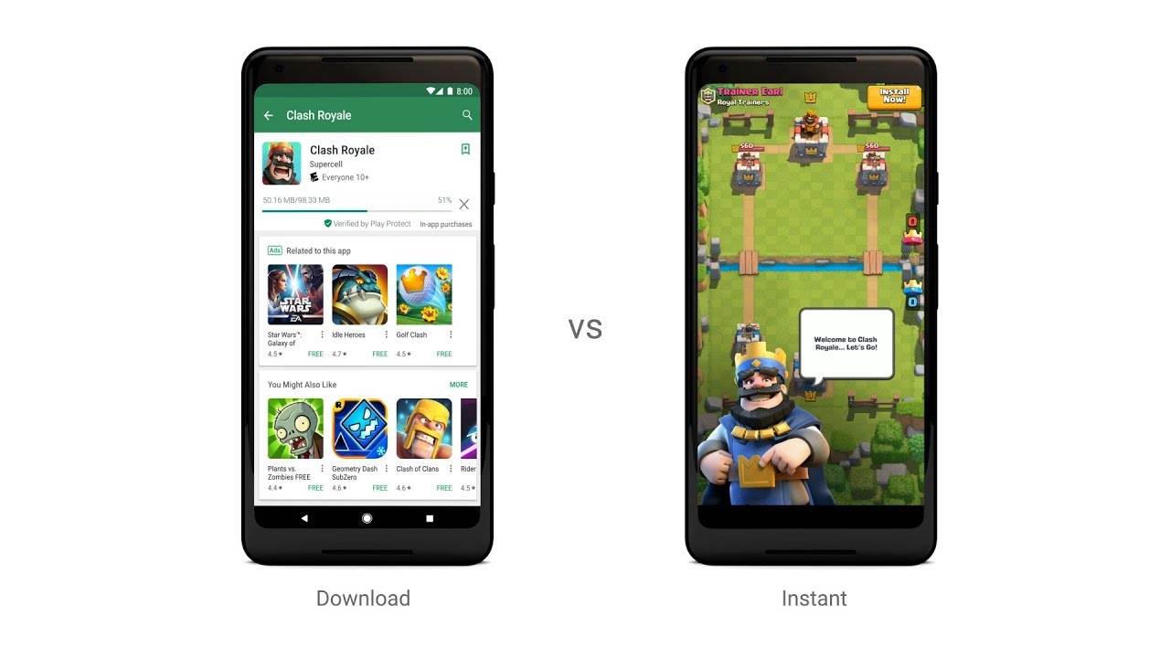 YouTube: Google Play Instant igre sada mogu da se probaju i bez instalacije