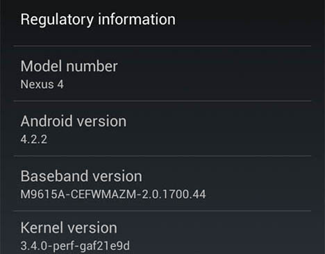 Android 4.2.2 Nexus 7, 10