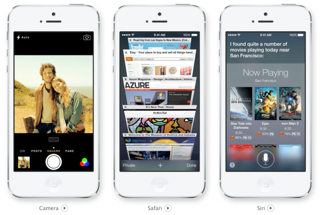 iOS 7 camera Safari Siri