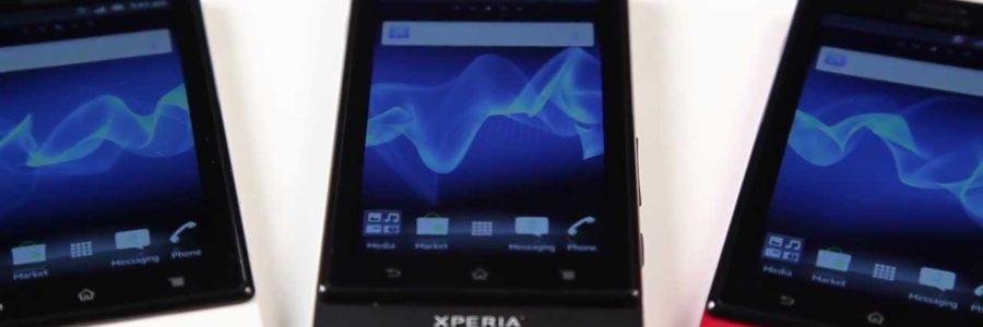 Sony Xperia sola i "floating touch"